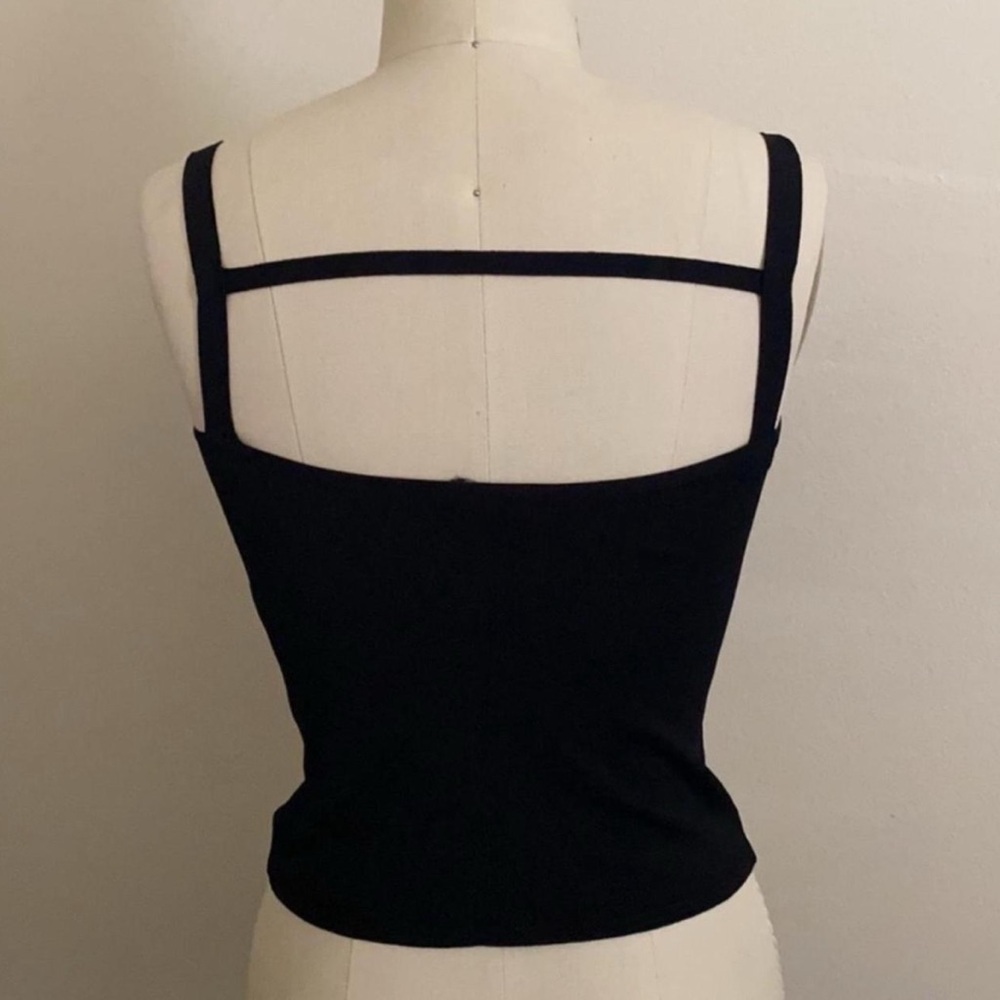 Gucci Black Backless Sleeveless Tank Top